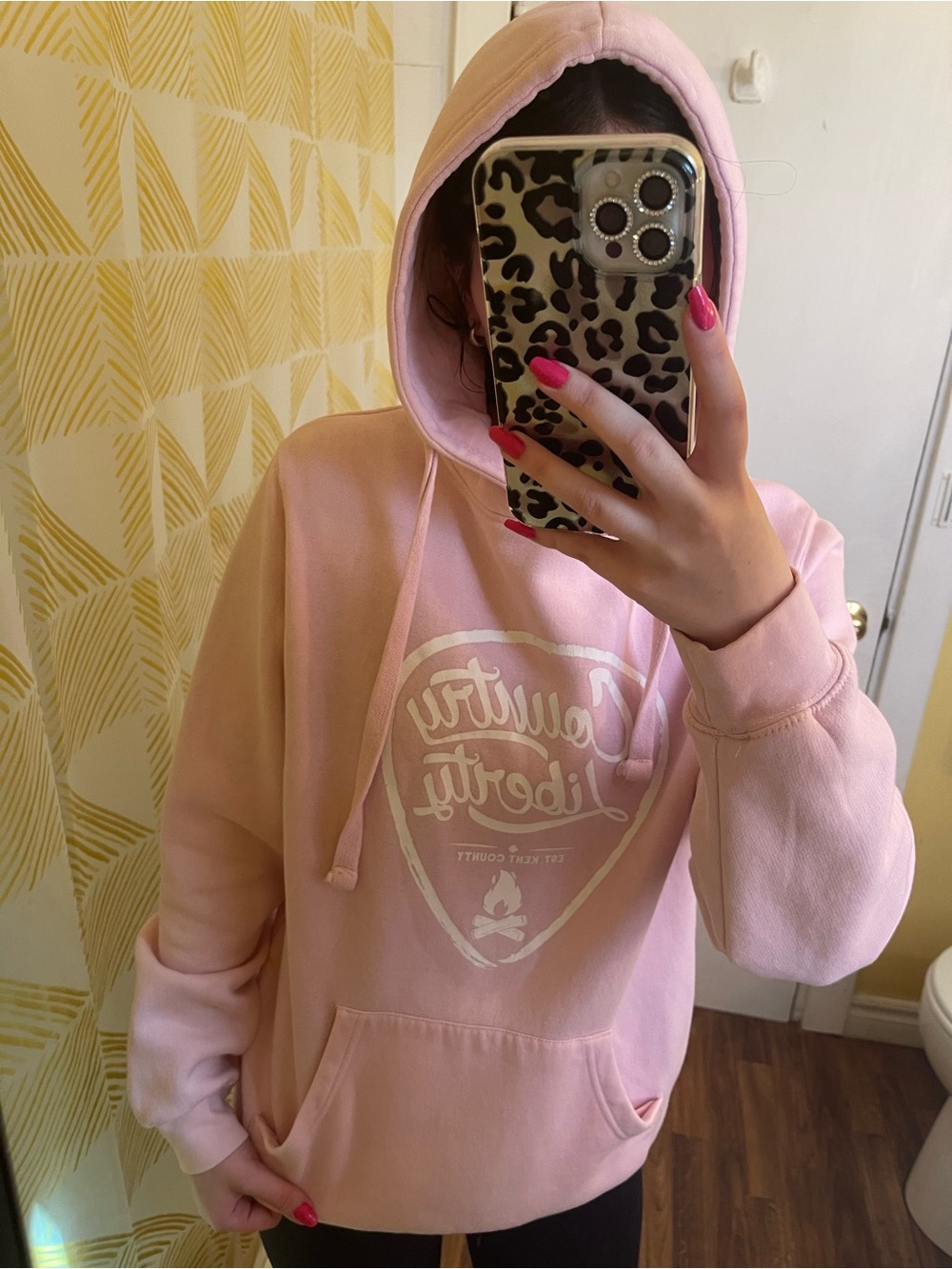 Light Pink Country Liberty Hoodie🩷